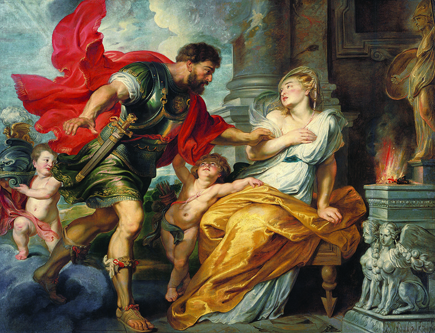 Mars and Rhea Silvia by Flemish artist Peter Paul Rubens