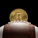 Football and Saint Gaudens double eagle