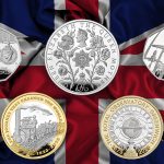 The U.K. 2025 commemoratives against the Union Jack.