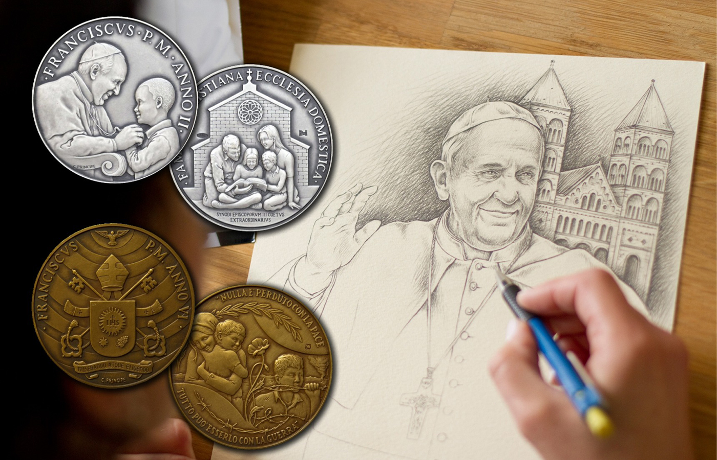 The Medals Buried with Pope Francis