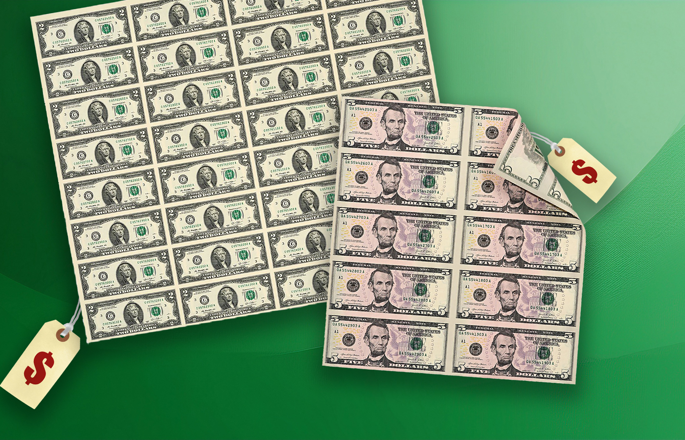 U.S. Mint Showcases Currency Sheets