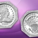 The MCCC commemorative medal on a purple background