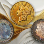 The 1800 BB-190 dollar, the 1854 Liberty $20, and the 1883 Morgan dollar from the Stack's Bowers Galleries sale