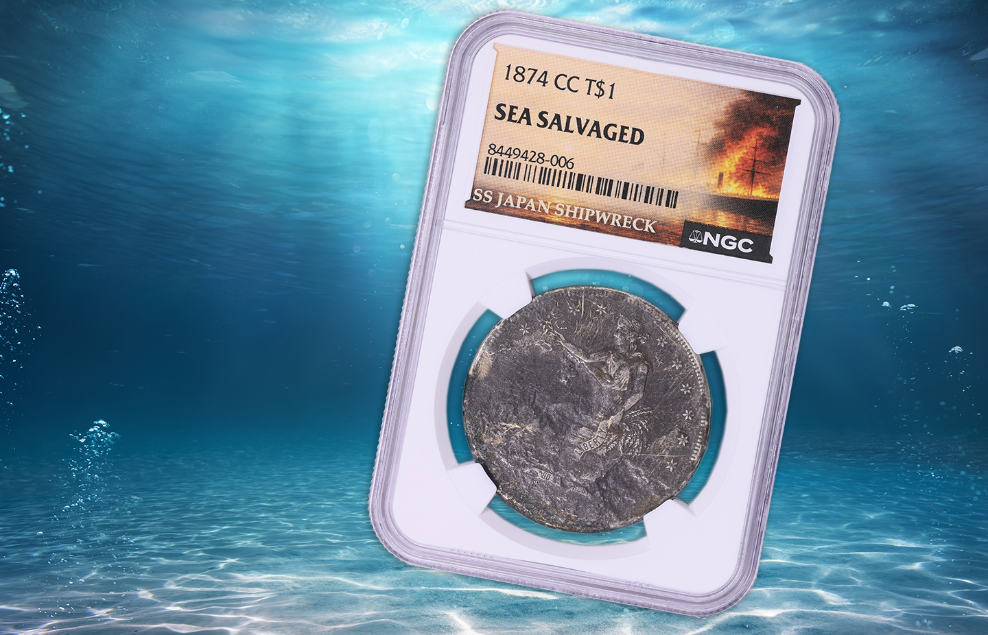 Trade Dollars from the Wreck of the SS Japan