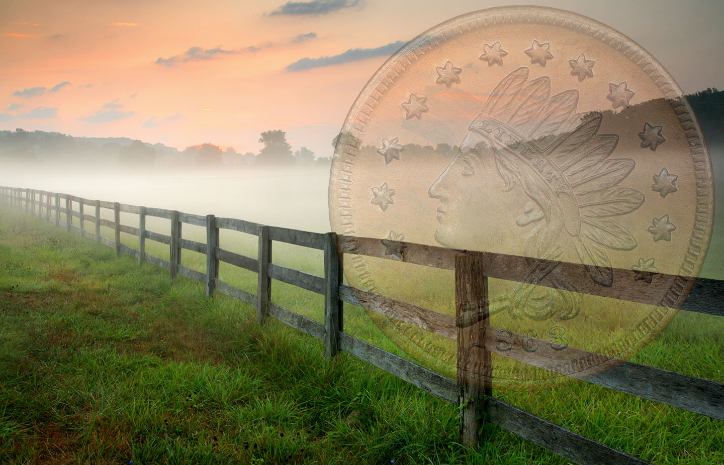 Farmer Discovers Civil War-Era Coin While Working on Fence