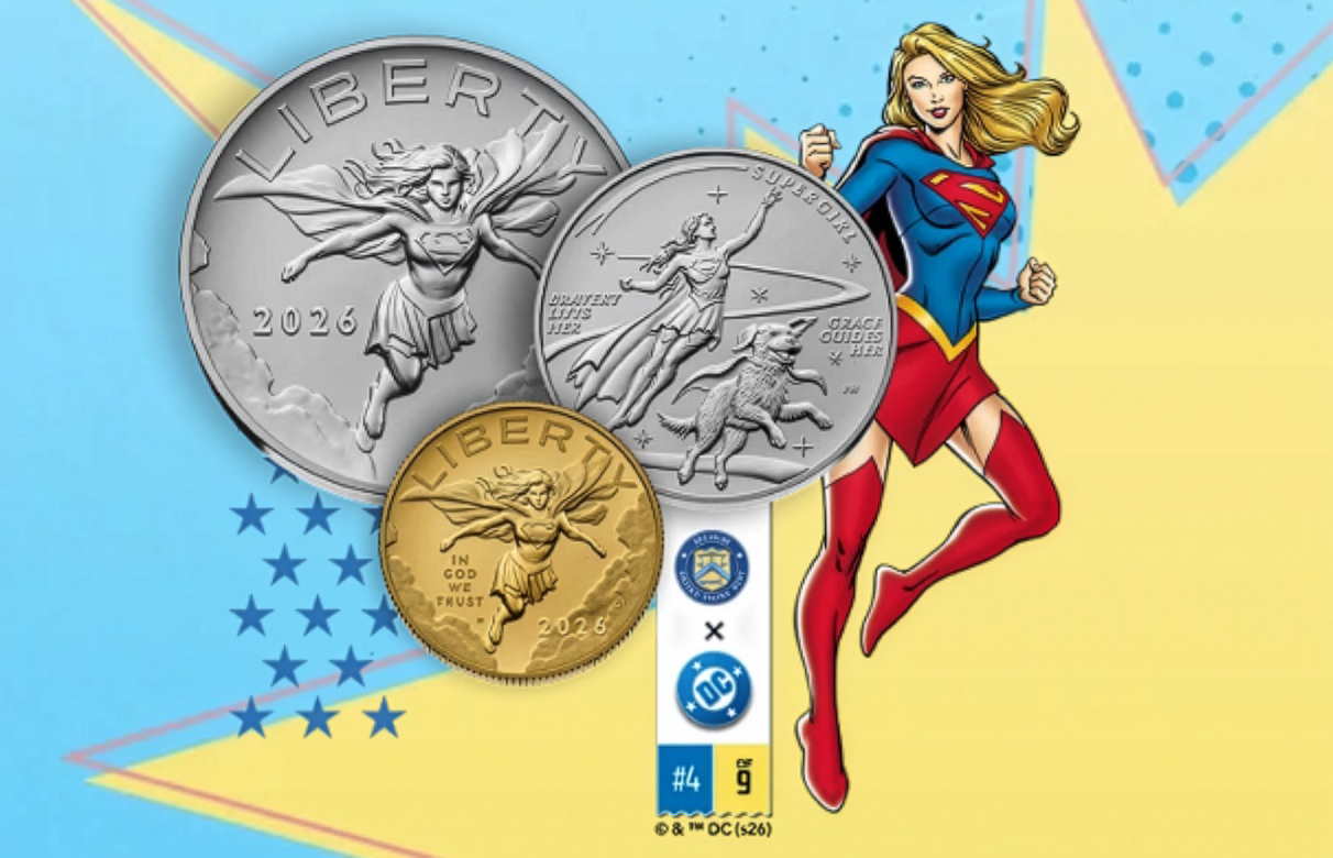 U.S. Mint Teams Up With Supergirl for Silver Medal & Gold Coin Duo