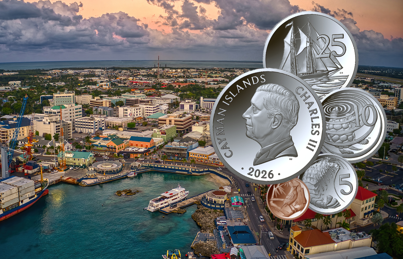 King Charles III on Cayman Coins